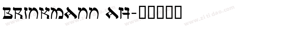 Brinkmann AH字体转换